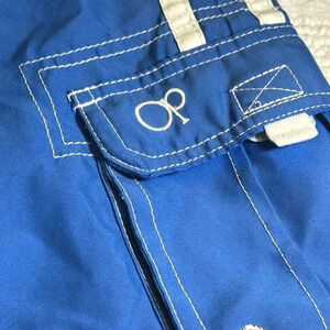 OP ocean pacific vintage men swim trunks swim suit bottoms blue sm 28/30